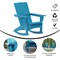 Flash Furniture Blue Adirondack Rocking Chairs with Cupholder, 2PK 2-LE-HMP-1045-31-BL-GG - alternate 8